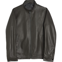 威可多(VICUTU)男士皮衣舒适百搭经典立领机车服时尚夹克 棕色 L 175/96B