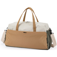 卡拉羊(KALA·Y)大容量旅行包出差短途休闲手提行李包游泳运动包干湿分离3016 松果棕 大包