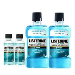 LISTERINE 李施德林 冰蓝零度漱口水500ml*2瓶+100ml*2瓶