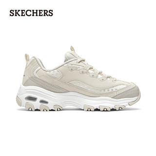 斯凯奇（Skechers）女士运动鞋女款休闲鞋透气时尚百搭设计150547 自然色/NAT 37