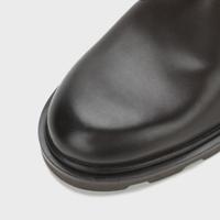 Massimo Dutti 真皮男靴沙漠鞋平底圆头短靴百搭系带厚底骑士靴马丁靴