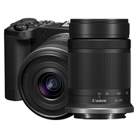 Canon/佳能 创意视频机 微单视频相机+RF-S55-210镜头+双电池+人像柔光镜+RGB补光灯 单头套机 55-210mm 黑色 F4