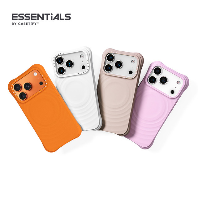 移动端：CASETiFY iPhone15 MagSafe纯色波漾手机壳
