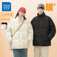 真维斯（JEANSWEST）秋冬季立领棉服男女同款宽松潮牌加厚棉袄外套款保暖棉衣上衣