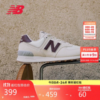 new balance 休闲鞋女鞋复古舒适夏季透气轻便百搭运动鞋574系列WL574RCF 37