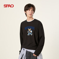 SPAO圆领双面绒保暖衫男2025年冬季保暖防寒内搭长袖T恤 SPCX25SG02XY