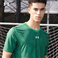 UNDER ARMOUR安德玛T恤短袖男士透气速干足球球衣训练运动短袖 绿色 4XL