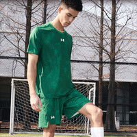 UNDER ARMOUR安德玛T恤短袖男士透气速干足球球衣训练运动短袖 黄色 3XL