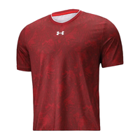 UNDER ARMOUR安德玛T恤短袖男士透气速干足球球衣训练运动短袖红色 S