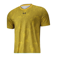 UNDER ARMOUR安德玛T恤短袖男士透气速干足球球衣训练运动短袖 黄色 L