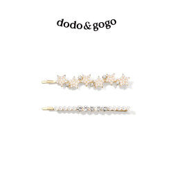DODOGOGO 珍珠发夹 金色-2件套 D2106147