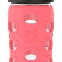 Lifefactory 运动水瓶 玻璃材质 果汁 可洗碗机防泄漏大口径 珊瑚色 LF280024C4