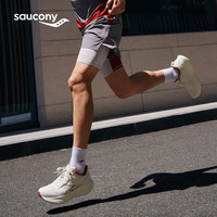 Saucony索康尼胜利22专业强缓震跑鞋男厚底跑步鞋运动鞋 米粽600【新年配色】 42.5 男性