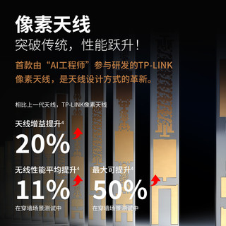  TP-LINK/普联 TL-7DR6450 WiFi7千兆双频 无线路由器  1台