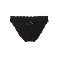 维密舒适简约日常性感丁字裤内裤女 6AZQ黑色天蝎座印花 XS