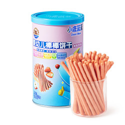 小鹿蓝蓝 婴幼儿棒棒饼干婴儿手指饼干儿童宝宝零食磨牙棒草莓苹果味130g