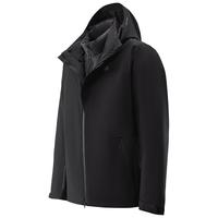KOLON SPORT/可隆羽绒三合一夹克 男子防水防风透湿户外冲锋衣2级 LHJK5WNT13-BK 黑色 4XL