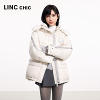 LINCCHIC金羽杰一手长羽绒超轻亮彩潮流面包短款羽绒服女2286