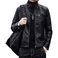 恒源祥皮衣真皮外套男机车春秋海宁绵羊皮休闲头层牛皮夹克 609