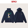 SPAO休闲连帽开衫长袖卫衣男加厚保暖舒适上衣 SPWY25SS08XY