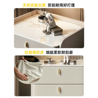 苡茉床头柜实木卧室现代家用简约2025新款轻奢小型床边柜子储物柜