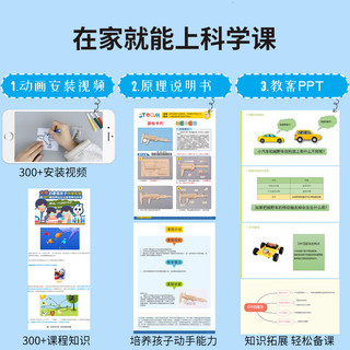 探梦科学实验自制显微镜儿童diy手工拼装物理实验材料科技小制作玩具 显微镜（涂鸦款）