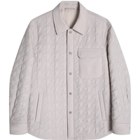 劲霸男装纯色温暖秋冬短版茄克薄棉服男|BMDE3102 葡萄叶绿 XL