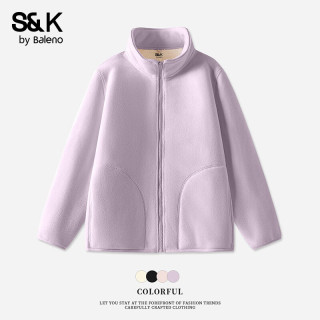 Baleno S&K系列 开衫外套 保暖加绒 百搭长袖