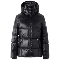 Navigare意大利小帆船女士三防厚款羽绒服可拆卸连帽外套2341604506 黑 M