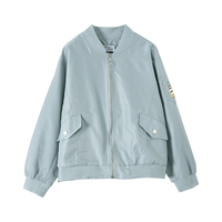 沫晗依美 【休闲轻户外复古运动风棒球服外套】春秋款时尚女外套
