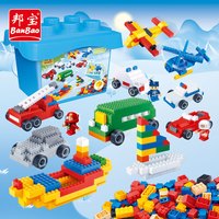 邦宝 6552 创意益智拼装积木 交通工具（490颗粒 3公仔）