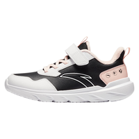 安踏儿童运动鞋男女童棉鞋秋冬大童革面加绒保暖元气跑步鞋A22546968 (加绒)黑/安踏白/婴儿粉-2 39