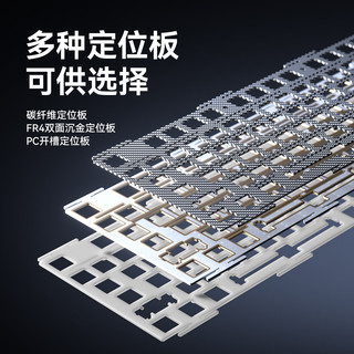  AULA/狼蛛 全键热插拔 机械键盘  焦糖拿铁轴 单色背光 粉色渐变