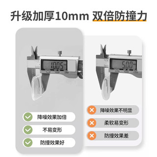 门把手防撞贴硅胶静音垫冰箱门贴门挡条防碰撞柜门后颗粒墙贴