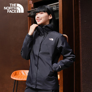 THE NORTH FACE 北面 三合一冲锋衣女抓绒内胆 防风防水吸湿排汗 防勾丝 宇宙黑 L