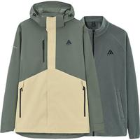 ANTA 安踏 王一博同款水壳三合一冲锋衣男冬季加绒登山户外保暖运动外套