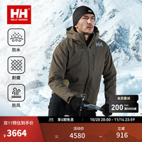 HELLY HANSEN, HH 海丽汉森hh25秋冬户外防水透湿防风保暖可拆卸冲锋衣棉服三合一 棕色 M