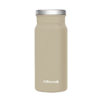 孔雀（Peacock）保温杯 商务车载大容量泡茶杯子【中秋】 奶咖色 400ml 【升级316茶漏款】