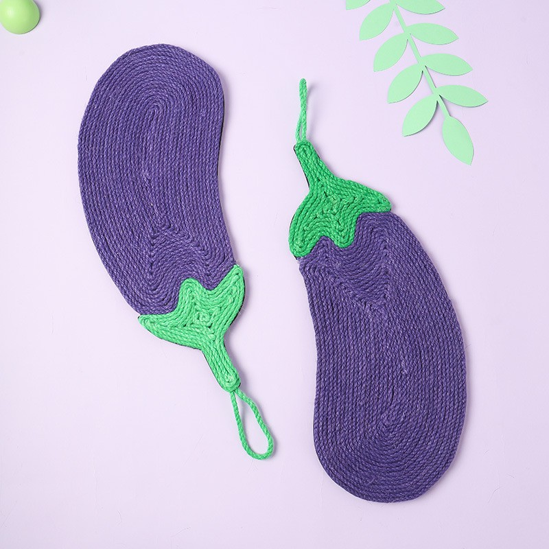 嗨翻鸭 剑麻猫抓板不掉屑贴墙耐磨超大猫抓垫圆形麻绳猫咪磨爪器猫玩具