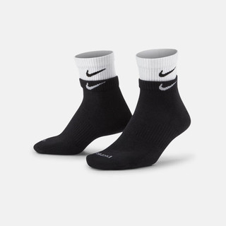 耐克透气训练短袜(1双)冬季舒适速干缓震针织运动拼接NIKE DH4058 353泡沫薄荷绿/帆白/帆白