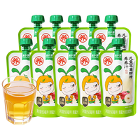 窝小芽儿童苹果四神养养汁150ml*10袋 0添加煮苹果水四神汤熬煮果汁饮料 苹果四神养养汁 150ml 10袋