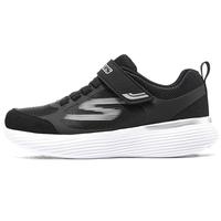 Skechers斯凯奇儿童运动鞋男大童跑步鞋轻便透气减震魔术贴童鞋405104L 【男童款】黑色/银色/BKSL 30