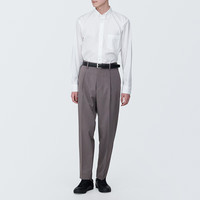 無印良品 MUJI 男士休闲裤  烟熏棕色 L 175/88A