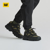CAT 卡特彼勒 卡特运动鞋休闲鞋老爹鞋女休闲鞋月球车防滑火星鞋低帮鞋子 墨绿+黑拼色 38