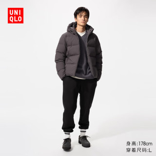 优衣库男装HEATTECH仿羊羔绒运动长裤休闲常规款25秋冬479787 09 黑色 3XL /185/112C