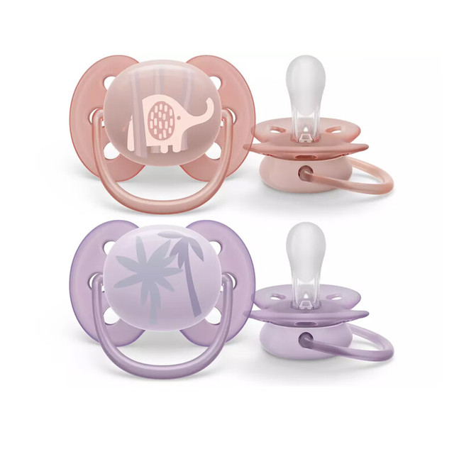 AVENT 新安怡 飞利浦安抚奶嘴 马卡龙系列两只 0-6个月 进口