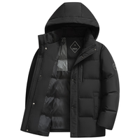 雪中飞 加厚保暖 男士羽绒服 可脱卸帽  2XL