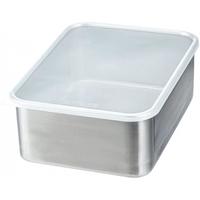 霜山SHIMOYAMA304不锈钢保鲜盒冰箱收纳盒冷藏冷冻食物储物盒分装盒速冻盒 【适合存放童子鸡】深型L-3000ml