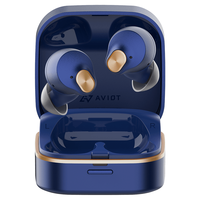 AVIOT日本无线蓝牙入耳式耳机 音乐运动游戏耳机暗夜蓝TE-Q3【国内保税】