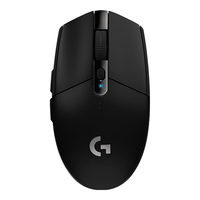 logitech/罗技 宏程 无线鼠标+防滑贴 G304黑+石墨黑
